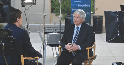 John Taylor, George P. Shultz Senior Fellow in Economics, gives a media interview